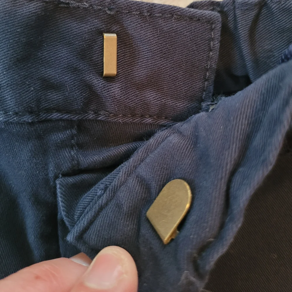 The Children's Place Unisex 9-12 Months Navy Blue Pull-On Cotton Shorts